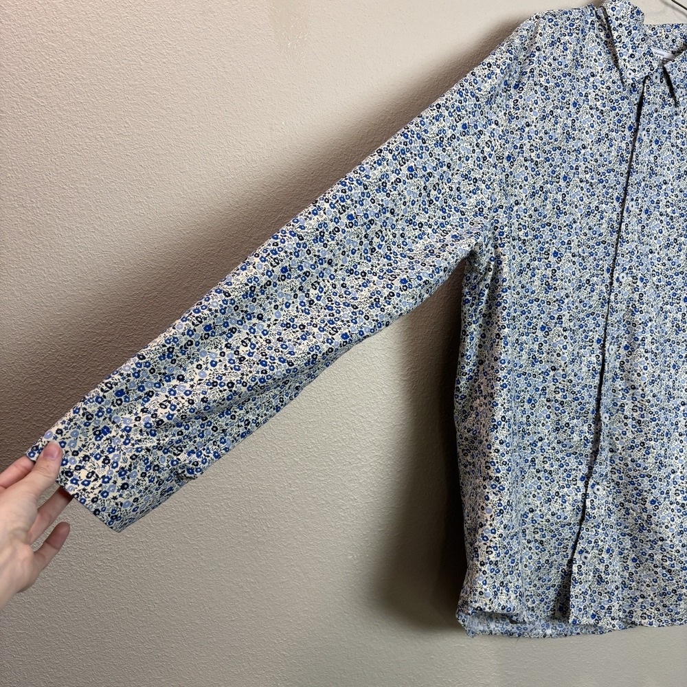 Nick Graham Everywhere Floral Slim Fit Long Sleeve Button Up Shirt Men's Large - Picture 3 of 11